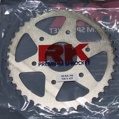 KTM Duke 390 250 Dominar 400 RK Sprocket 520 X 43T Shopee Malaysia