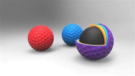 Archivo Stl Gratis Pelota De Golf Completa Y Rebanada・modelo Para