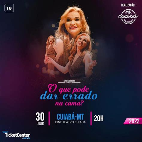 Sex Loga C Tia Damasceno Se Apresenta No Cine Teatro Cuiab No S Bado Estad O Mt