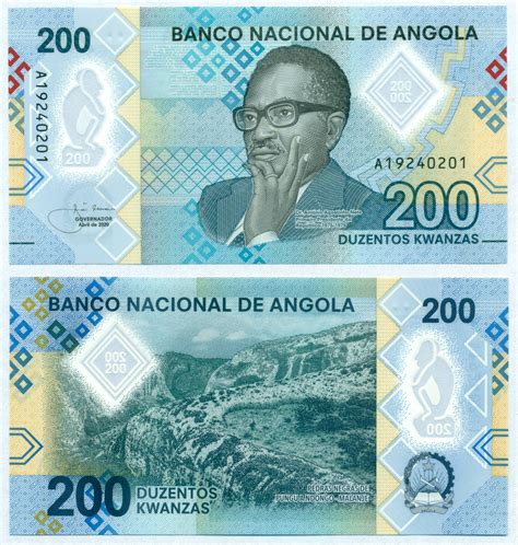 ANGOLA POLYMER NOTE 200 KWANZAS 2020 P 160 UNC Numismatica Cameroni