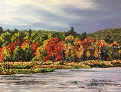 New England Landscape Painting at PaintingValley.com | Explore ...