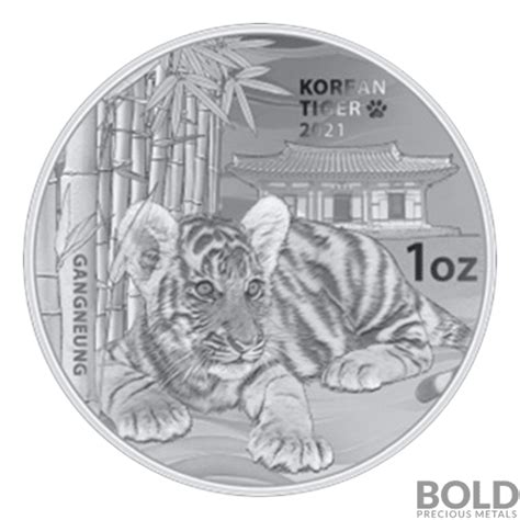 South Korean Tiger Oz Silver Bu Bold Precious Metals