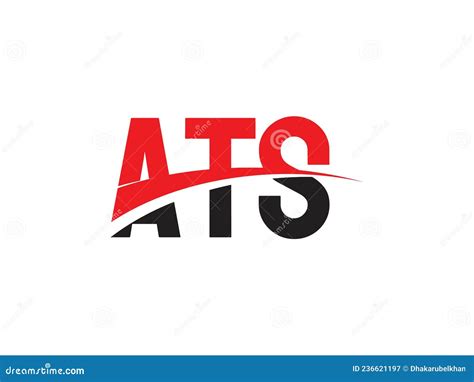 Ats Letter Initial Logo Design Vector Illustration Stock Vector