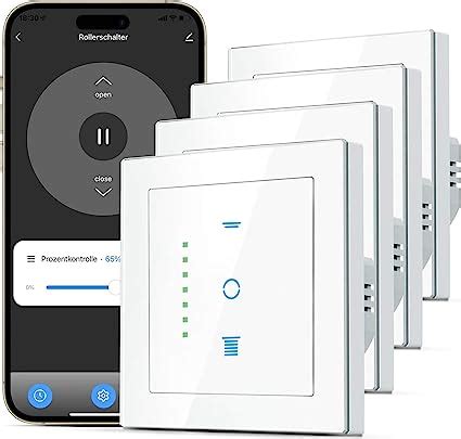 CURRYSMARTER WLAN Rollladenschalter 6 Gen Alexa Jalousien Schalter