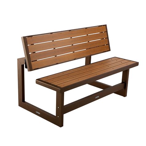 Lifetime Outdoor Convertible Bench, Light Brown, 60139 - Walmart.com