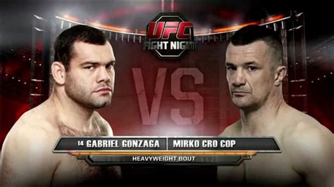 Mirko Cro Cop Vs Gabriel Gonzaga Youtube