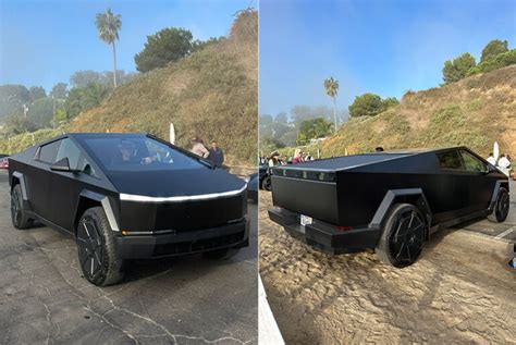 Matte Black Tesla Cybertruck Sighting Could Mean More Color Options in ...