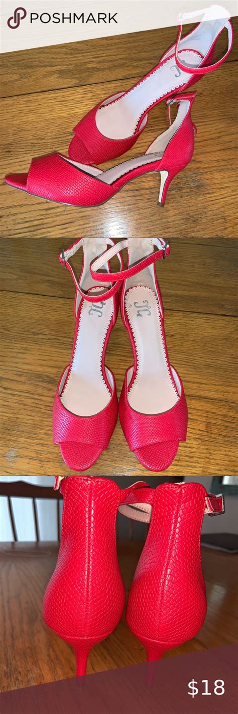 Jg Red Kitten Heel Pumps Sz Mint Condition Red Kitten Heels