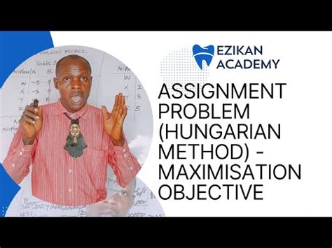 Unbalanced Assignment Problem Model Hungarian Method Maximization