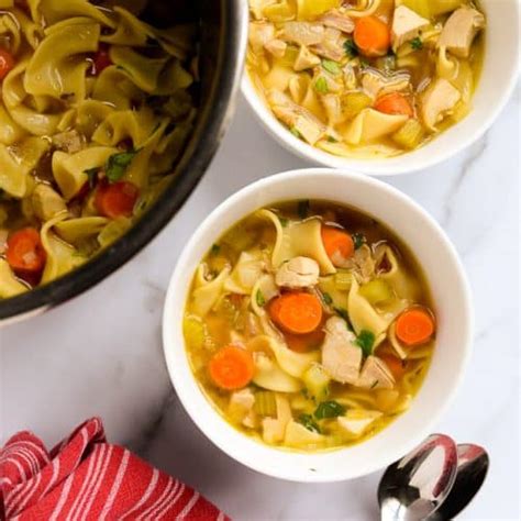 Chicken Noodle Soup From Scratch Instant Pot Or Stovetop A Pinch Of