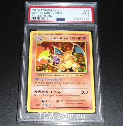 PSA 9 2016 Pokemon Charizard 11 108 Holo XY Evolutions Toys Hobbies