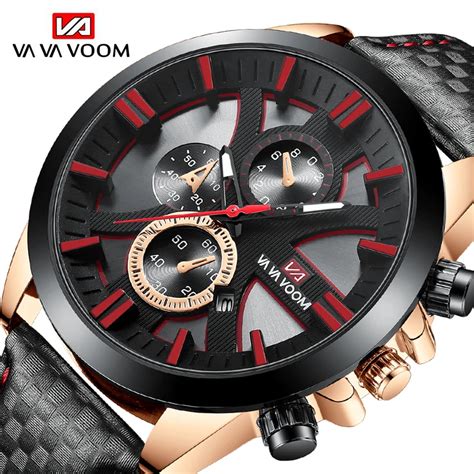 Va Voom Relojes De Cuarzo Para Hombre Reloj De Pulsera De Negocios