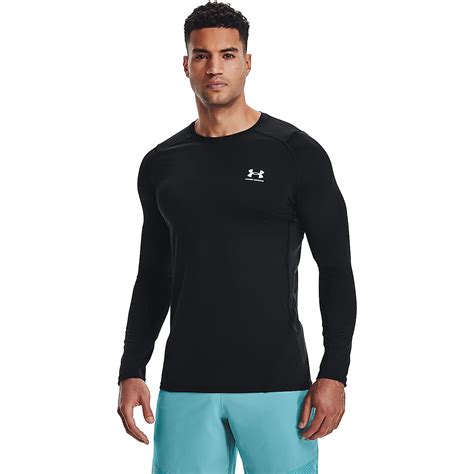 Under Armour Mens Heatgear Armour Fitted Long Sleeve Top Academy