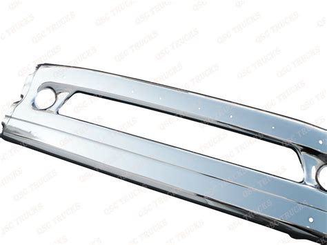 Qsc Front Center Chrome Steel Replacement Bumper For Freightliner Columbia