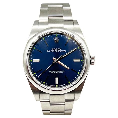 Rolex 114300 Oyster Perpetual Blue Dial Stainless Steel 39mm For Sale