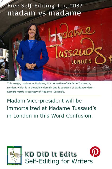 Word Confusion Madam Versus Madame • Kd Did It