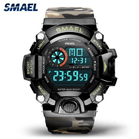 SMAEL Waterproof Military Sports Digital Watch Men LED Backlight