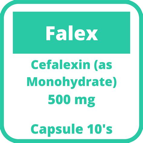 Falex Cefalexin Monohydrate 500mg Capsule 100s Price In The