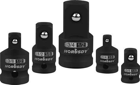 Horusdy Piece Impact Socket Adapter Set Sae Socket