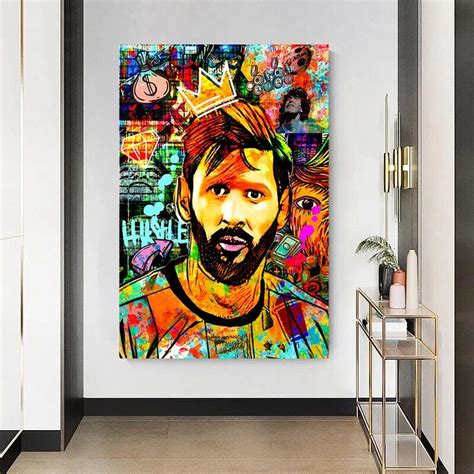 Magic Canvas Art Lionel Messi B Hustle Pop Art Impression Sur Toile