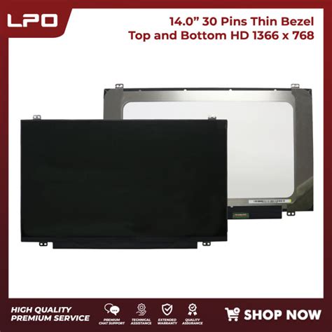 LPO Laptop LCD Screen 14 0 30 Pins HD 1366 X 768 LED Screen NT140WHM