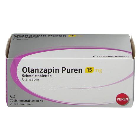 OLANZAPIN Puren 15 Mg Schmelztabletten 70 St Mit Dem E Rezept Kaufen