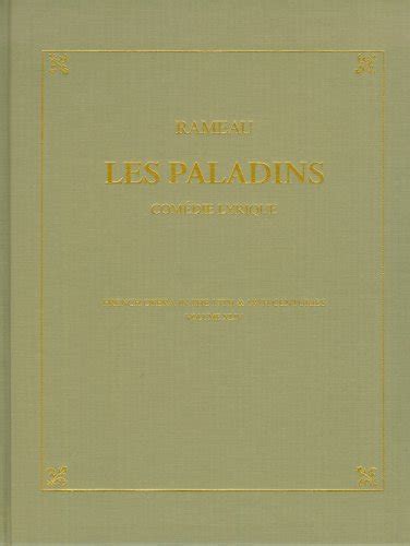 Buy Les Paladins By Jeanphilippe Rameau French Opera In The Th And