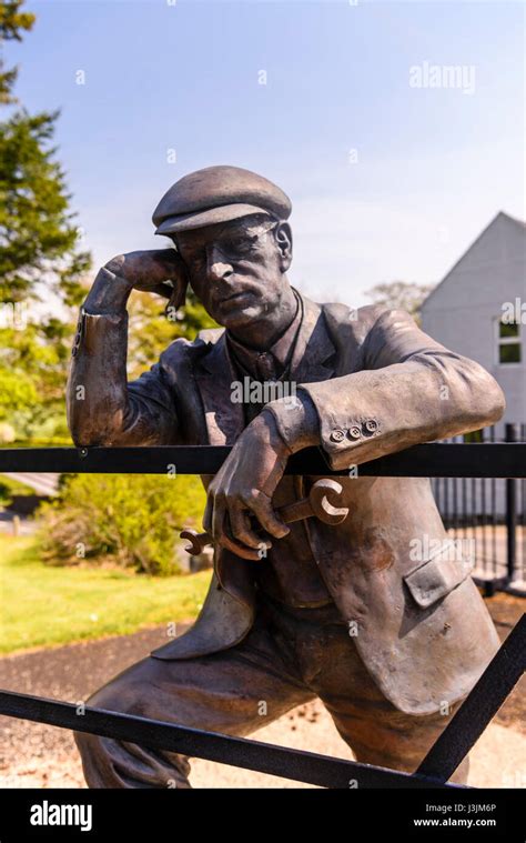 Bronze Statue Of Harry Ferguson At His Memorial Garden Gromore