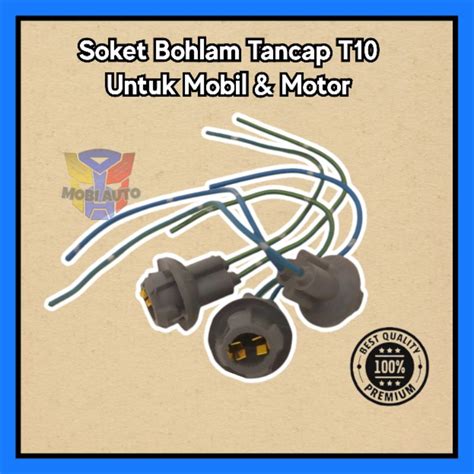 Jual Socket Soket Fitting Bohlam Tancap T10 Lampu Sen Senja Mobil