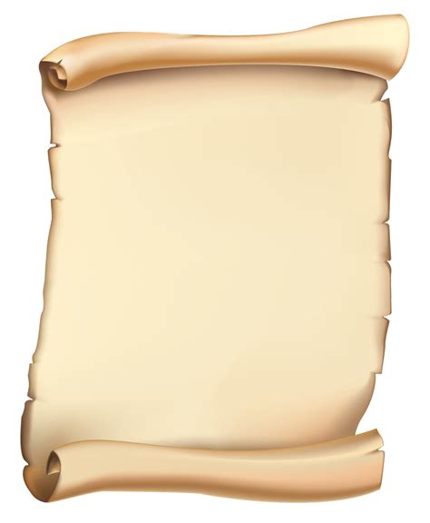 Paper Parchment Scroll Clip Art Scroll Png Clipart Image Png Download