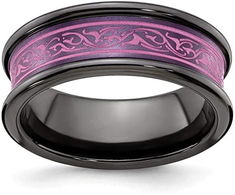 Black Titanium Wedding Rings