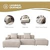 Amazon Acanva Luxury Modern Modular L Shape Sectional Sofa Set