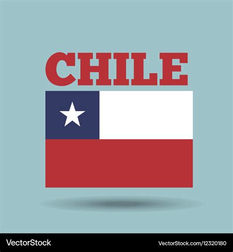 Chile country flag Royalty Free Vector Image - VectorStock