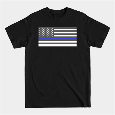 Thin Blue Line Flag Thin Blue Line Flag T Shirt Sold By