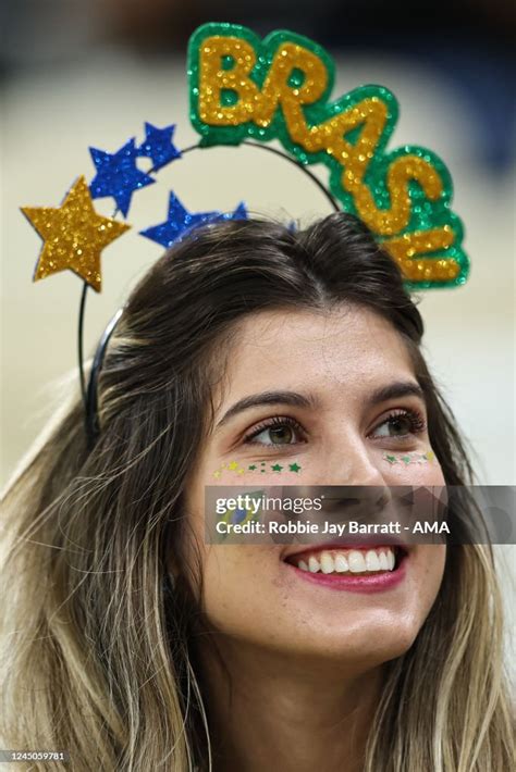 A Fan Of Brazil During The Fifa World Cup Qatar 2022 Group G Match