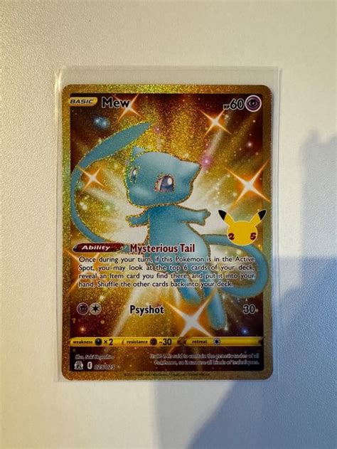 Pokemon Celebrations Mew Gold Rare Englisch Kaufen Auf Ricardo