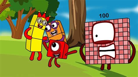 Nb 100 Is Very Angry When Bullied By Numberblocks 1 2 And 3 Fanmade Coloring Story Youtube