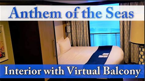 Anthem Of The Seas Royal Caribbean Interior With Virtual Balcony Cabin Tour Stateroom 8307