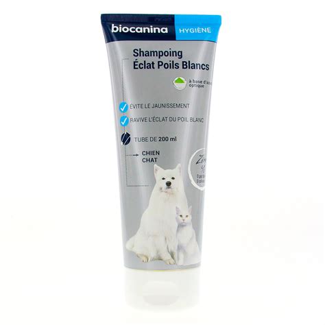 Biocanina Shampooing Clat Poils Blancs Tube Ml Parapharmacie