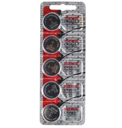 Maxell CR2032 Lithium Button Cell Batteries Strip Of 5 43 OFF