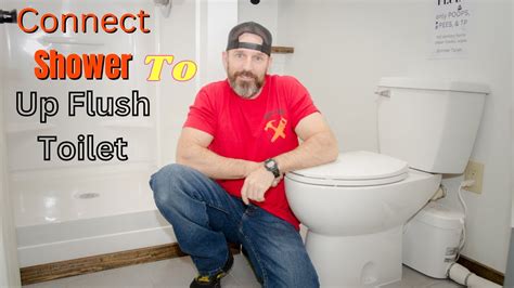 How To Connect A Shower To A Up Flush Toilet Saniflo Youtube