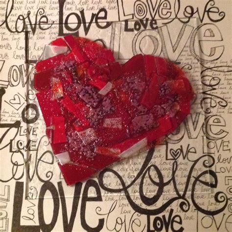 Working On A Valentines Commission S Walsh Sarah And Marts Art Feb 2014 In 2024 Fused Glass