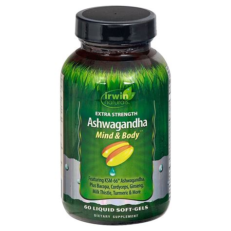 Irwin Naturals® Extra Strength Ashwagandha 60 Count Liquid Soft Gels Bed Bath And Beyond Irwin