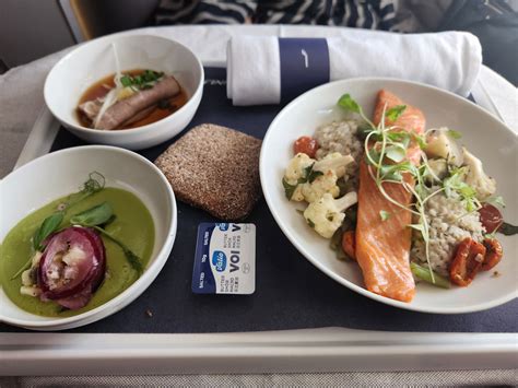 Finnair Business Class Food Review Menu Helsinki To Bangkok