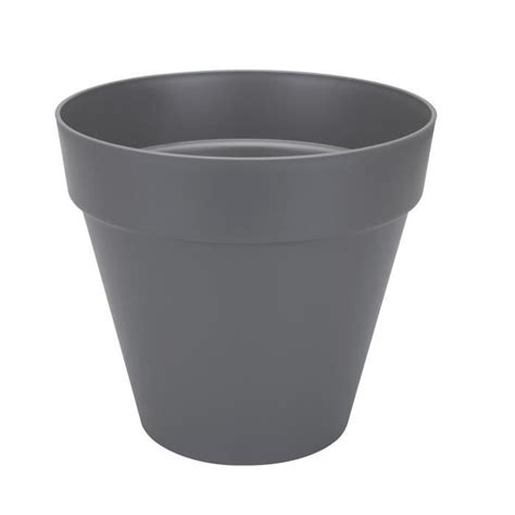 Pot de fleur Elho Plastique Rond Loft Urban Gris anthracite Ø 50 cm 48