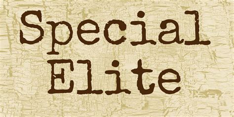 Special Elite Font - Download Fonts