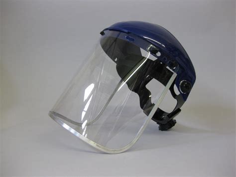 Headgear With Full Face Shield 8 X 16 X 040 Clear Polycarbonate Alumi