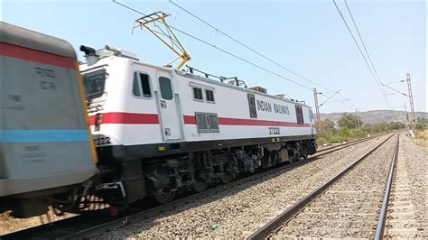 Fresh Looking Erode WAP 7 With 11014 Coimbatore Mumbai LTT Express