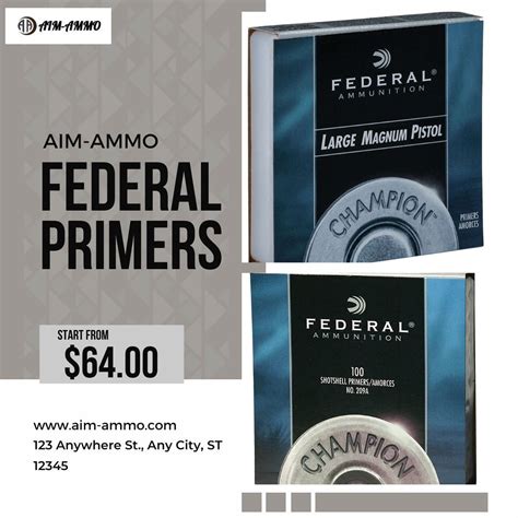 Federal Primers Aim Ammo Federal Primers Are Made With E Flickr