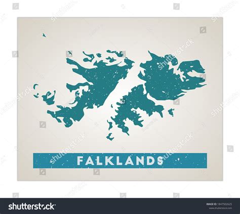 Falklands Map Country Poster Regions Old Stock Vector (Royalty Free) 1847502625 | Shutterstock